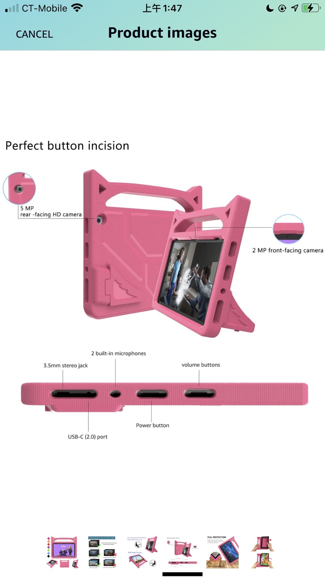 Fire HD 10 Case & Fire HD 10 Plus Kids Cases (11th Generation,2021 Release), BORXJNM Lightweight ShockProof Kid-Proof Cover with Stand for Amazon Kind