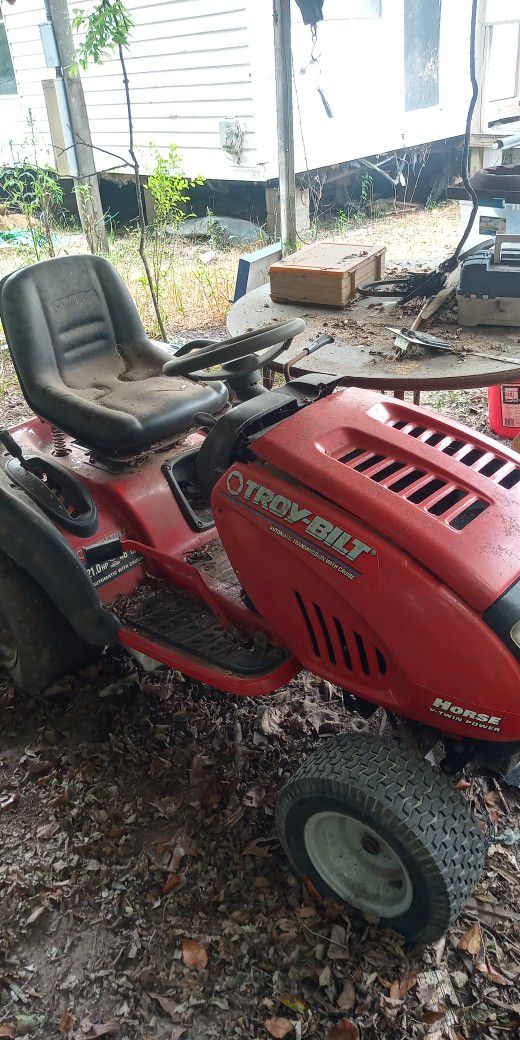 Mower With Out Deck 18 Up Motor Ran Good Last Year. Took Starter Off For My Other Mower