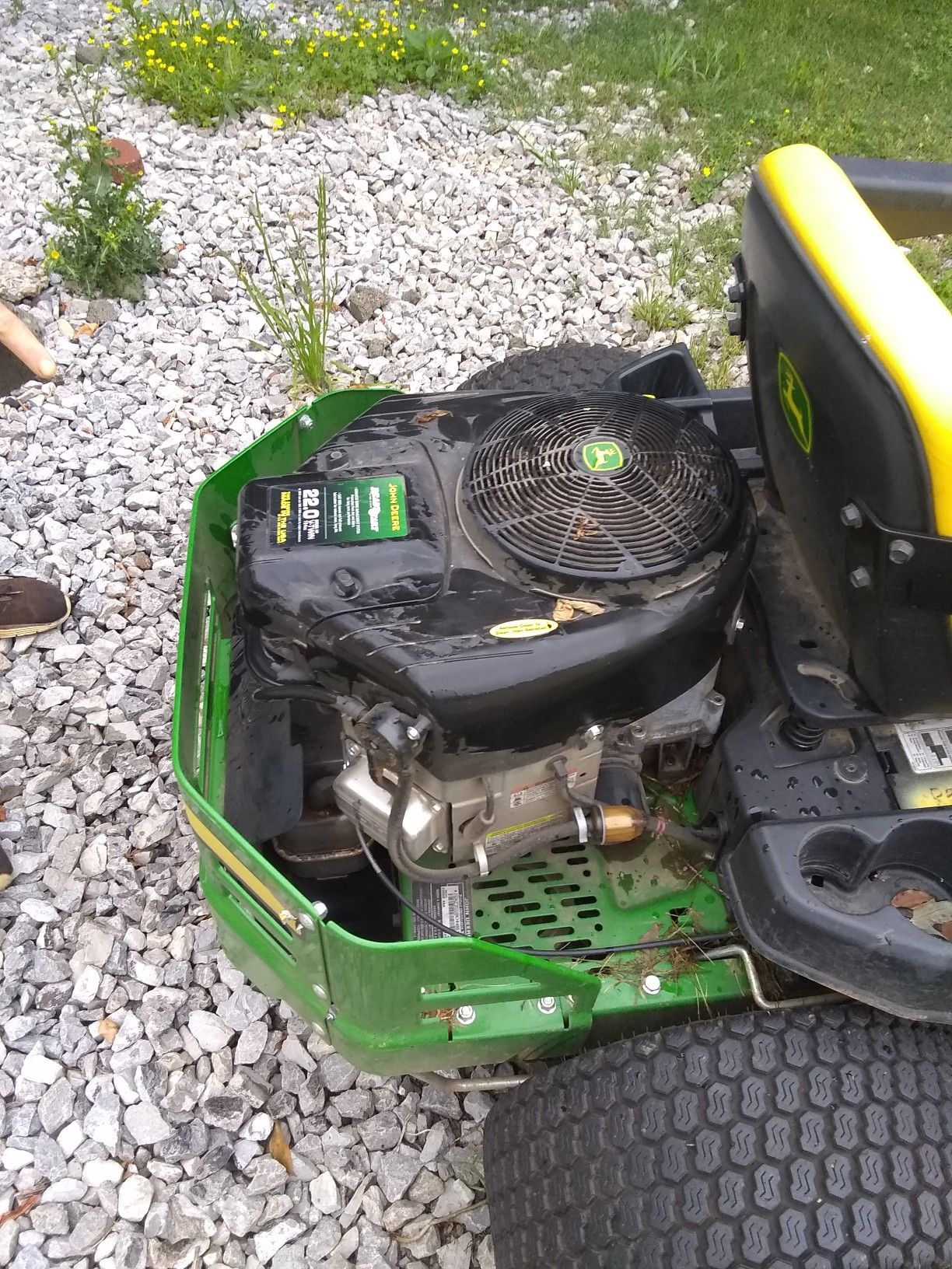 John deer riding lawn mower