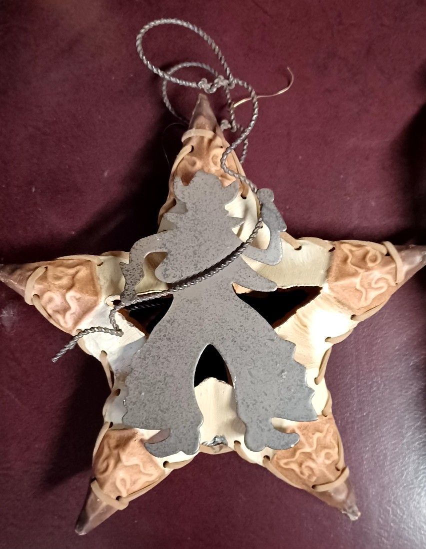 Cowboy Christmas Ornaments $7 Silver Bowl Wall Hanger For A Coat Or Hat $10 Horn Mug $35