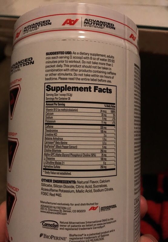 Ans Galvanized Strength Pre Workout Plus Creatinr For Sale In Chandler Az Offerup