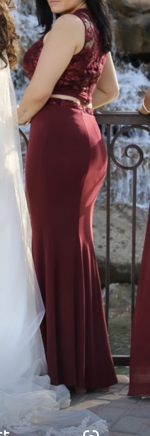 Brides Maid Dress/  Color Maroon