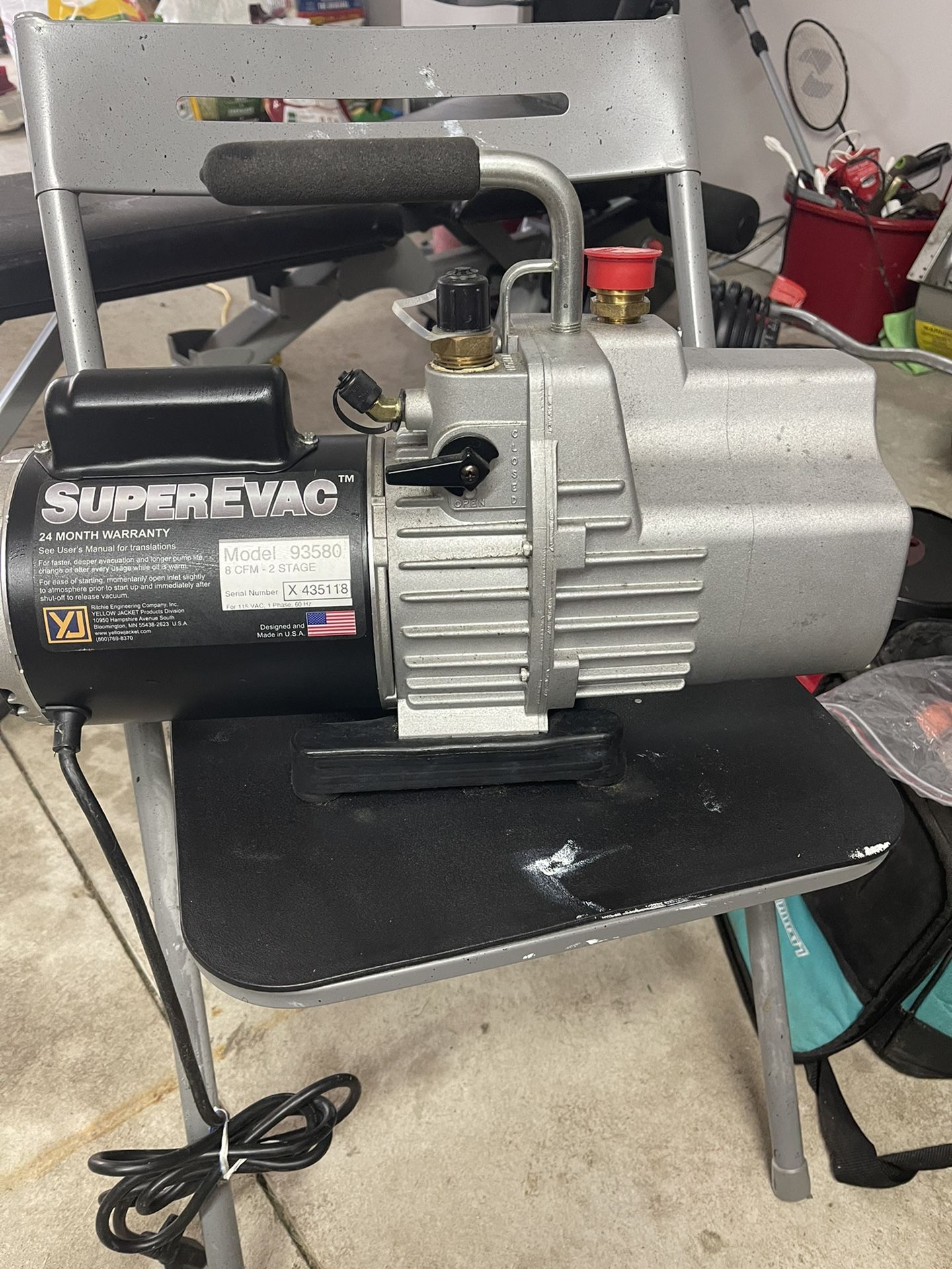 Yellow Jacket SuperEvac 8cfm Vacuum Pump