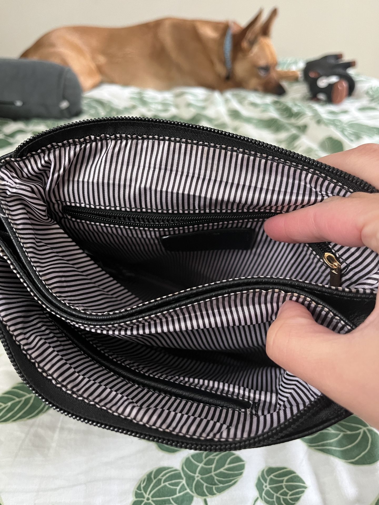 Cross Body Black Purse With Tassel