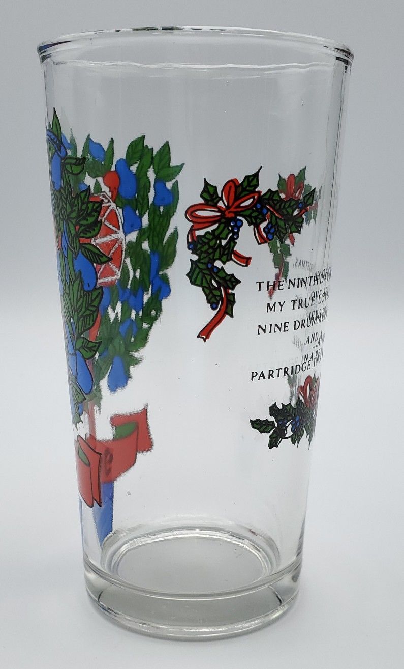12 Days Of Christmas Tumbler Vintage Original Day 9 Nine Drummers Drumming