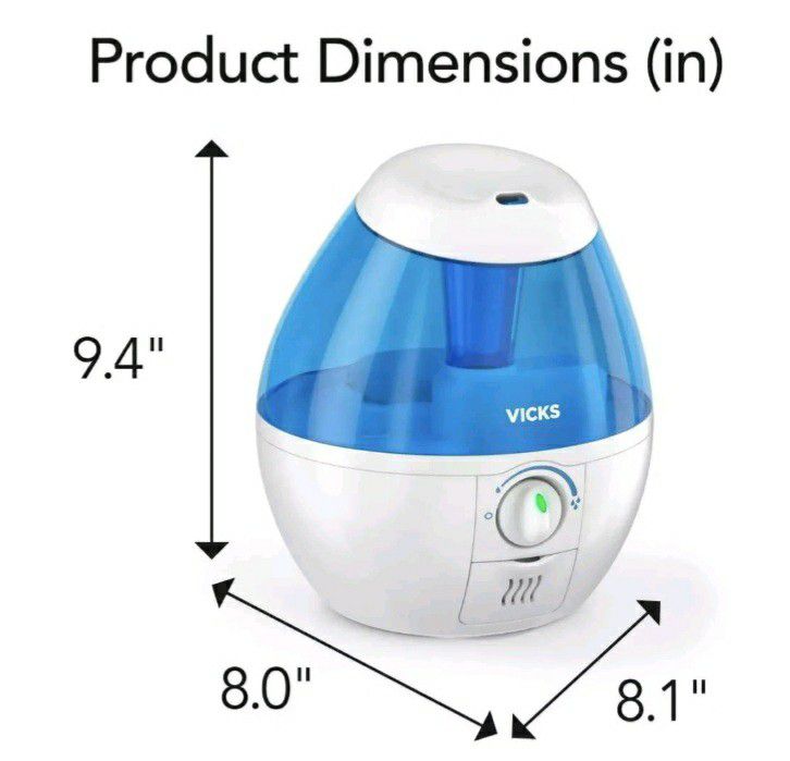Vicks Cool Mist Humidifier 0.5 Gallon