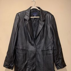 Denim & Co Signiture Leather Jacket! Thumbnail