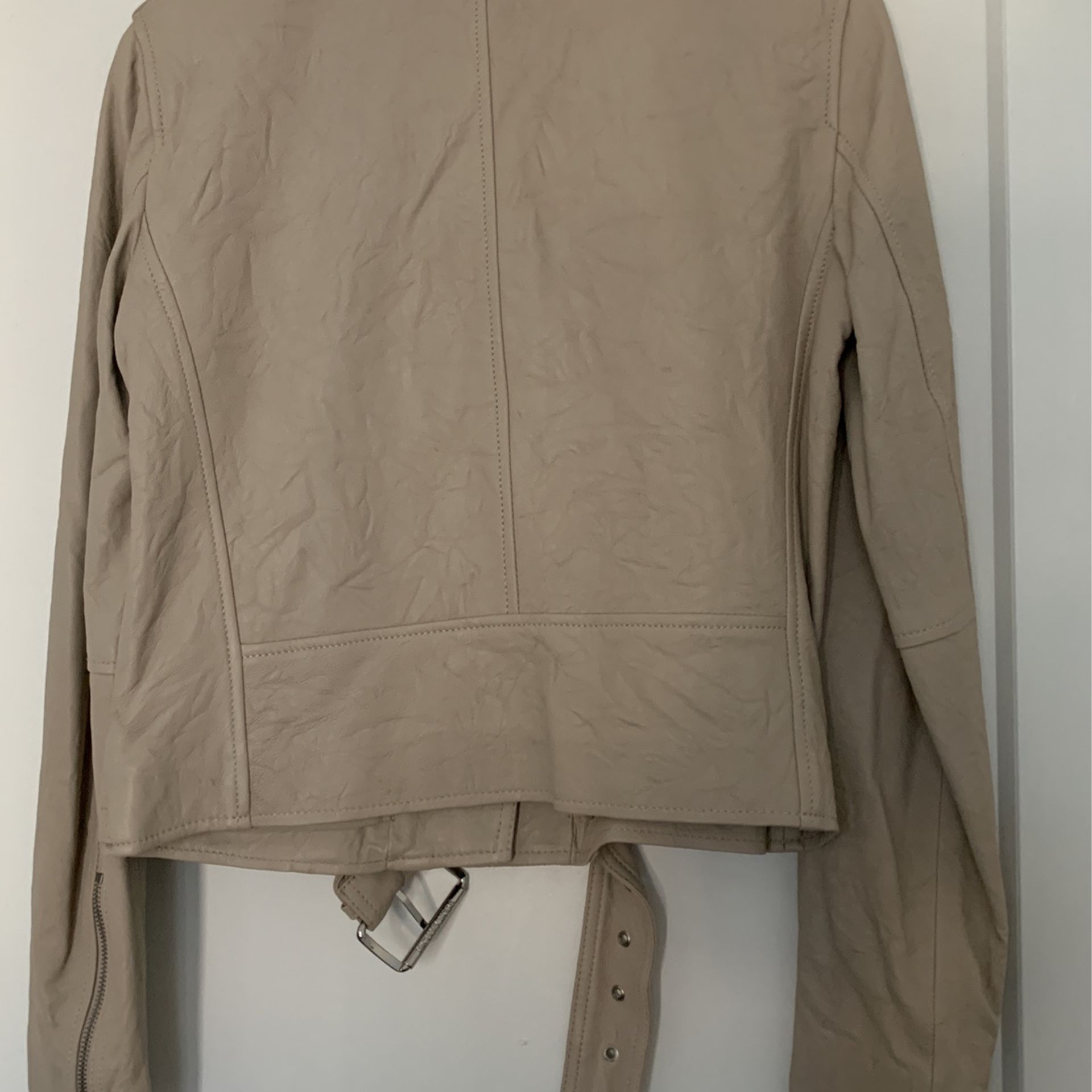 Michael Kors Crinkle Leather Jacket