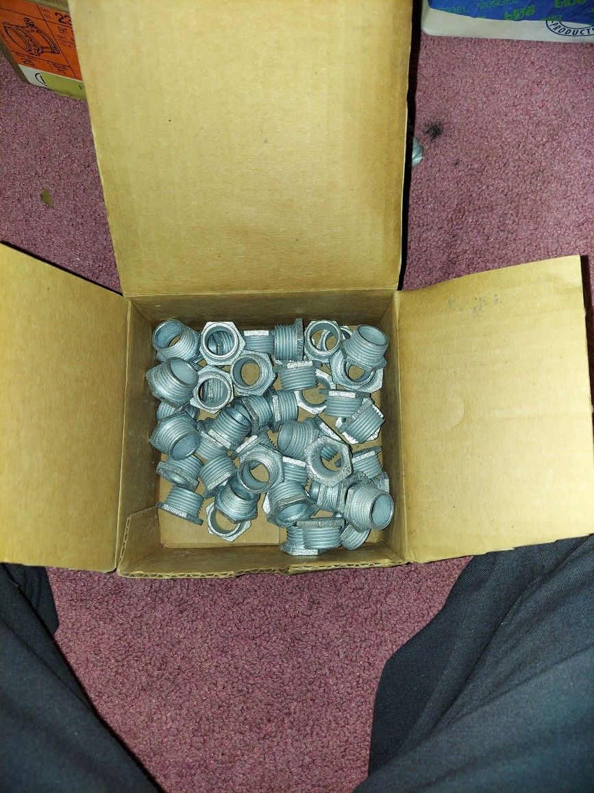 Chase nipples for electrical 1/2 # 59 of them in steel and 25 in aluminum