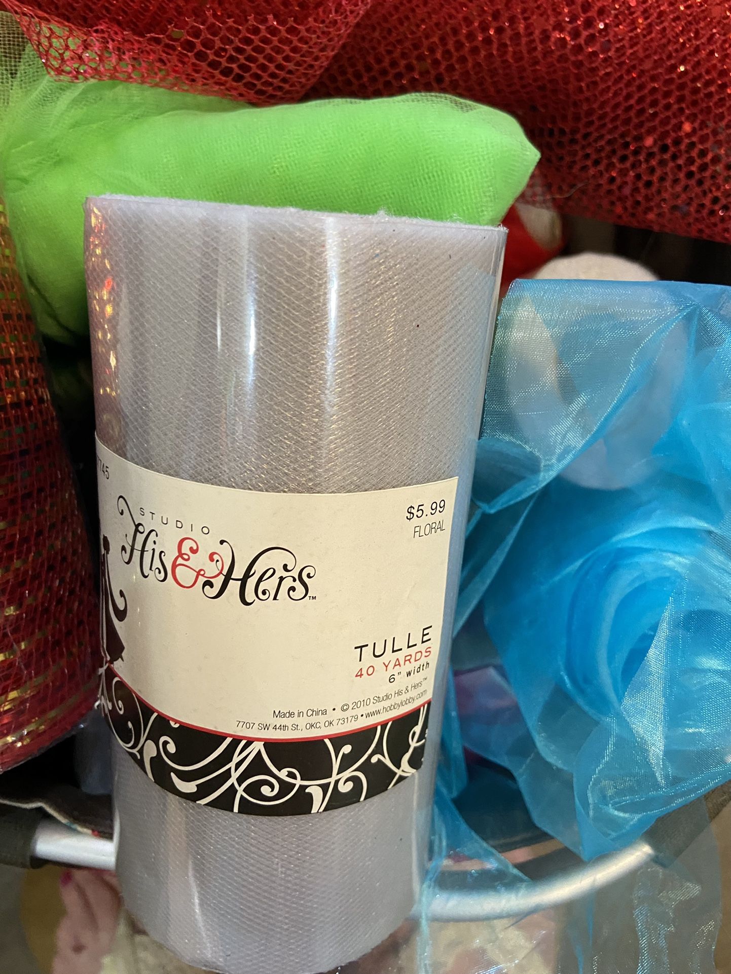 NEW Tulle Spools & Deco Mesh Lot