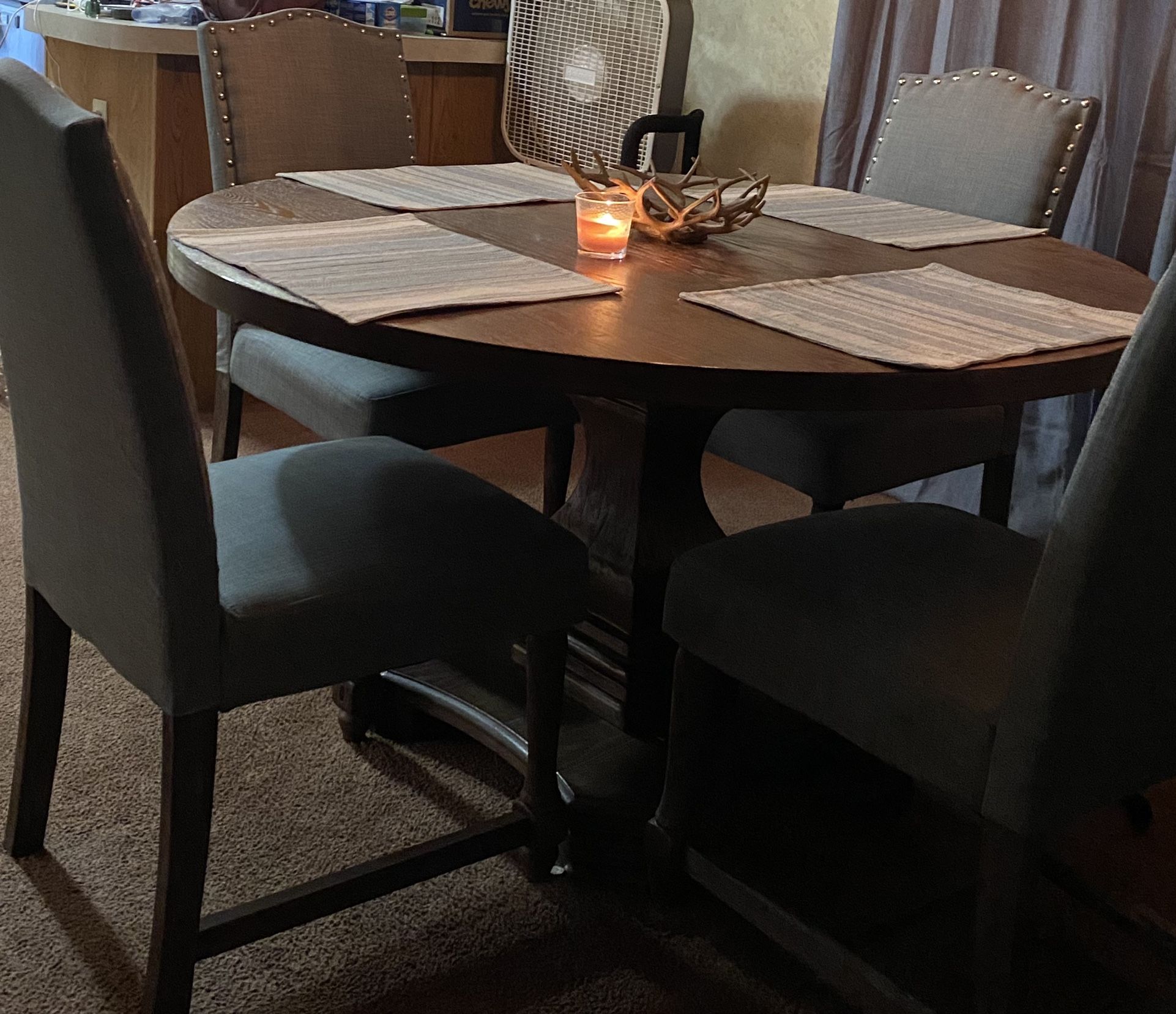 Round Dining Room Table Set