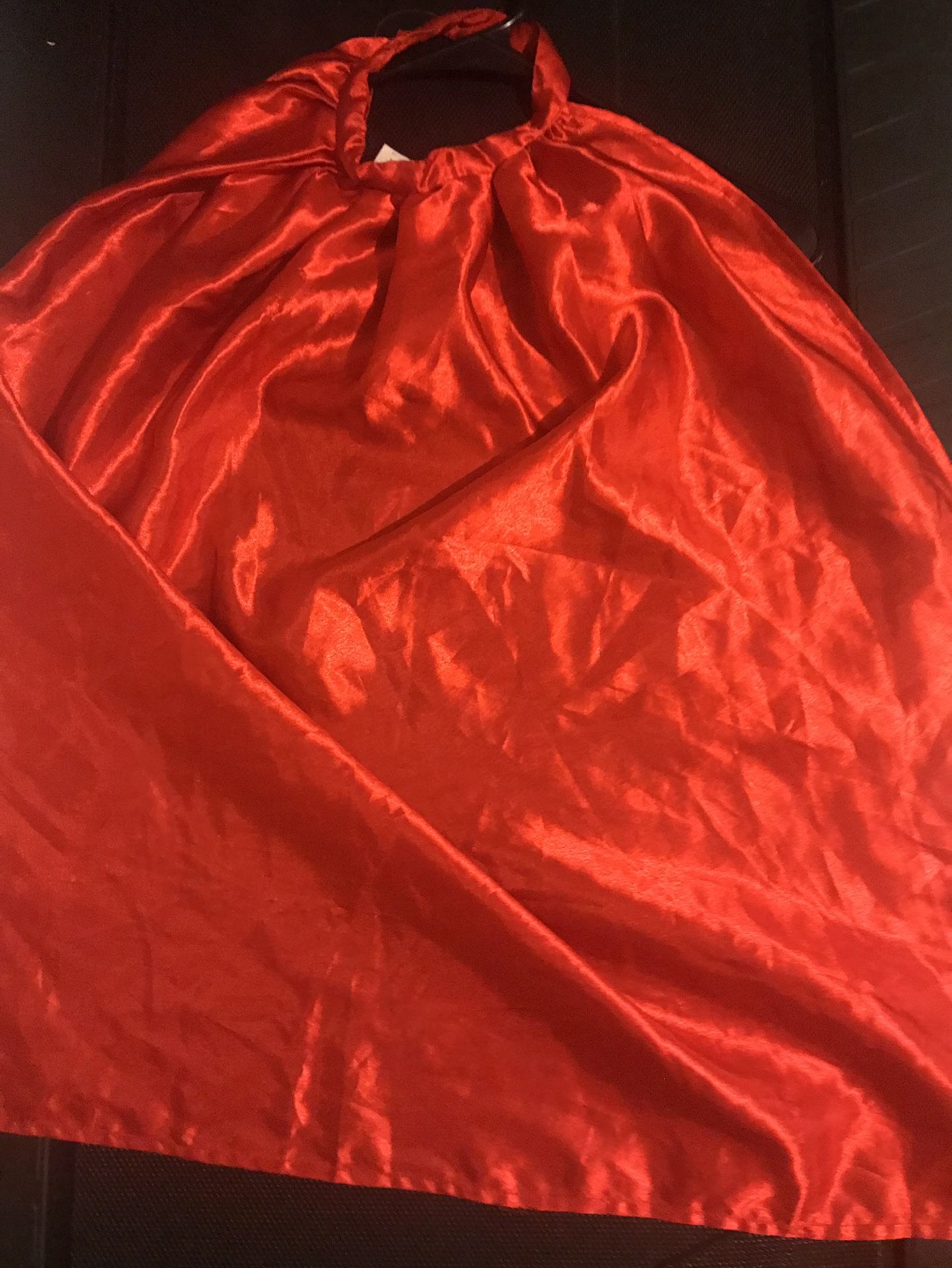 Red Cape Can Be Use For Different Costumes. Size Small In Kids  