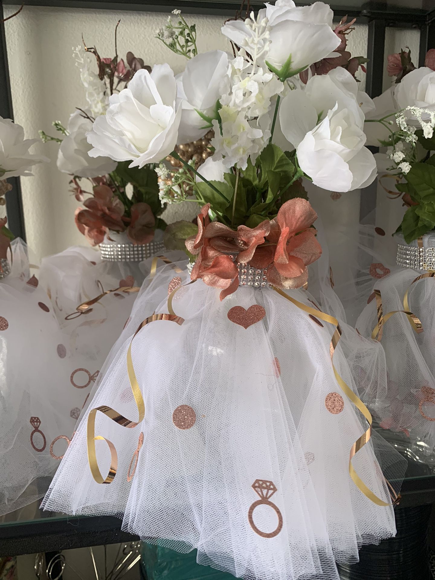 Custom Made Bridal Shower Centerpieces 