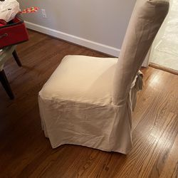 Dining Chair Slip Covers Beige Washable - 4 Thumbnail