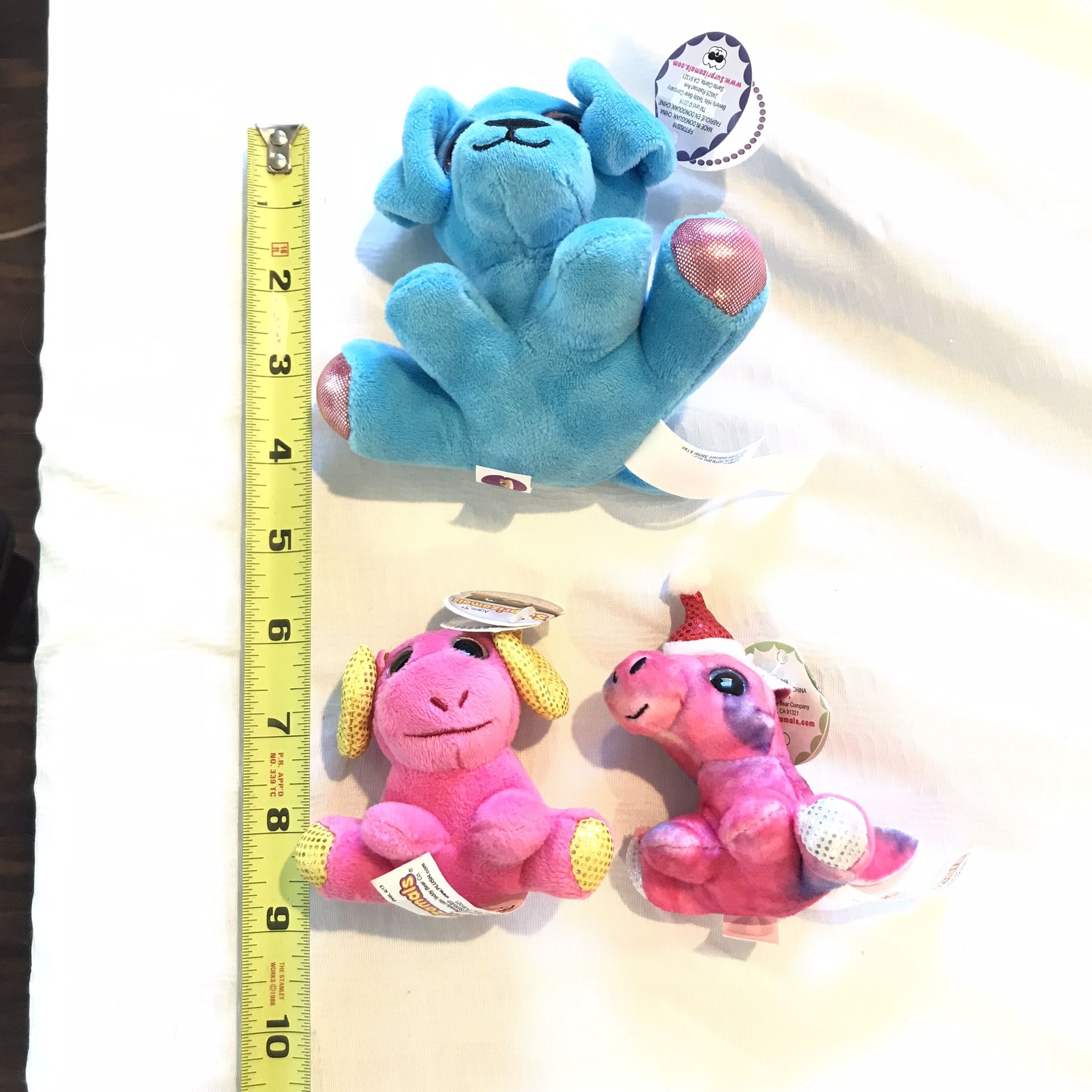 SURPRIZAMALS PLUSH Ruby Dog, Remy Ram, Merry Horse Lot of 3 Stuffed Animal Toys