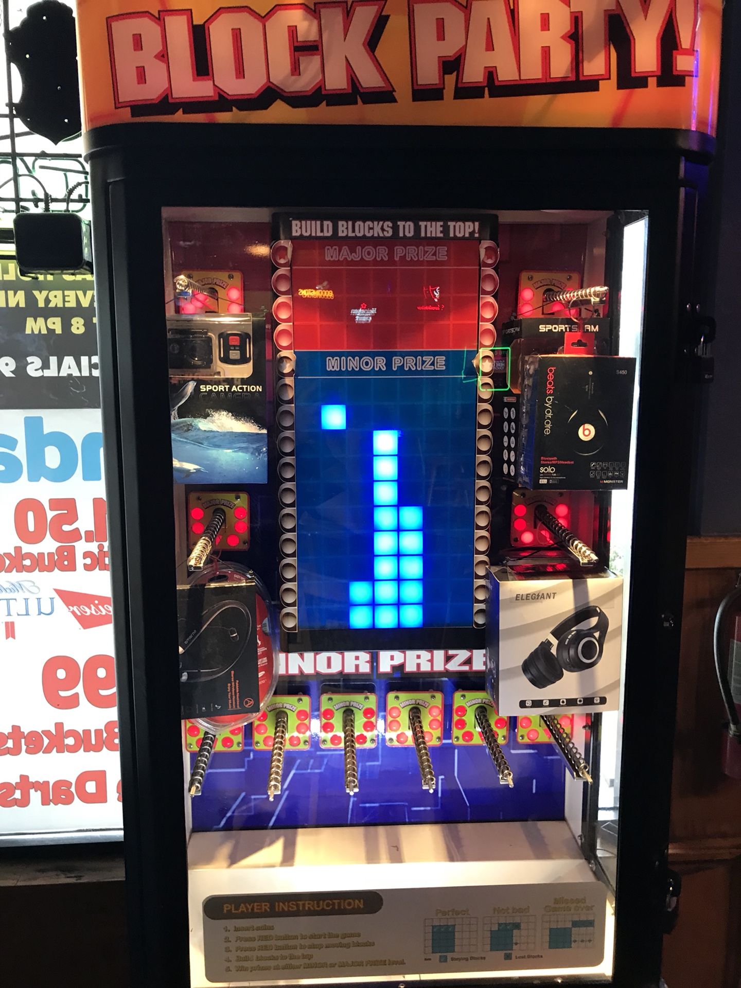 Stacker arcade game machine coin op vending bam block party for Sale in  Orlando, FL - OfferUp