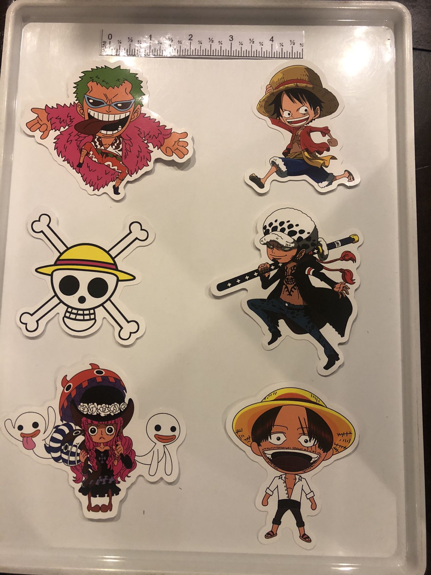 Stickers One Piece anime 18pc $6.99