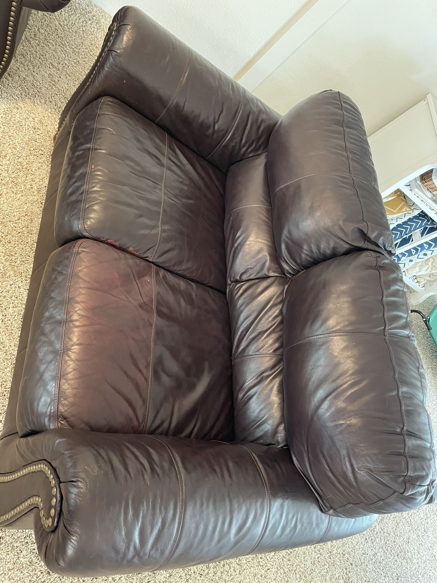 Ashley Furniture Leather Couch Set