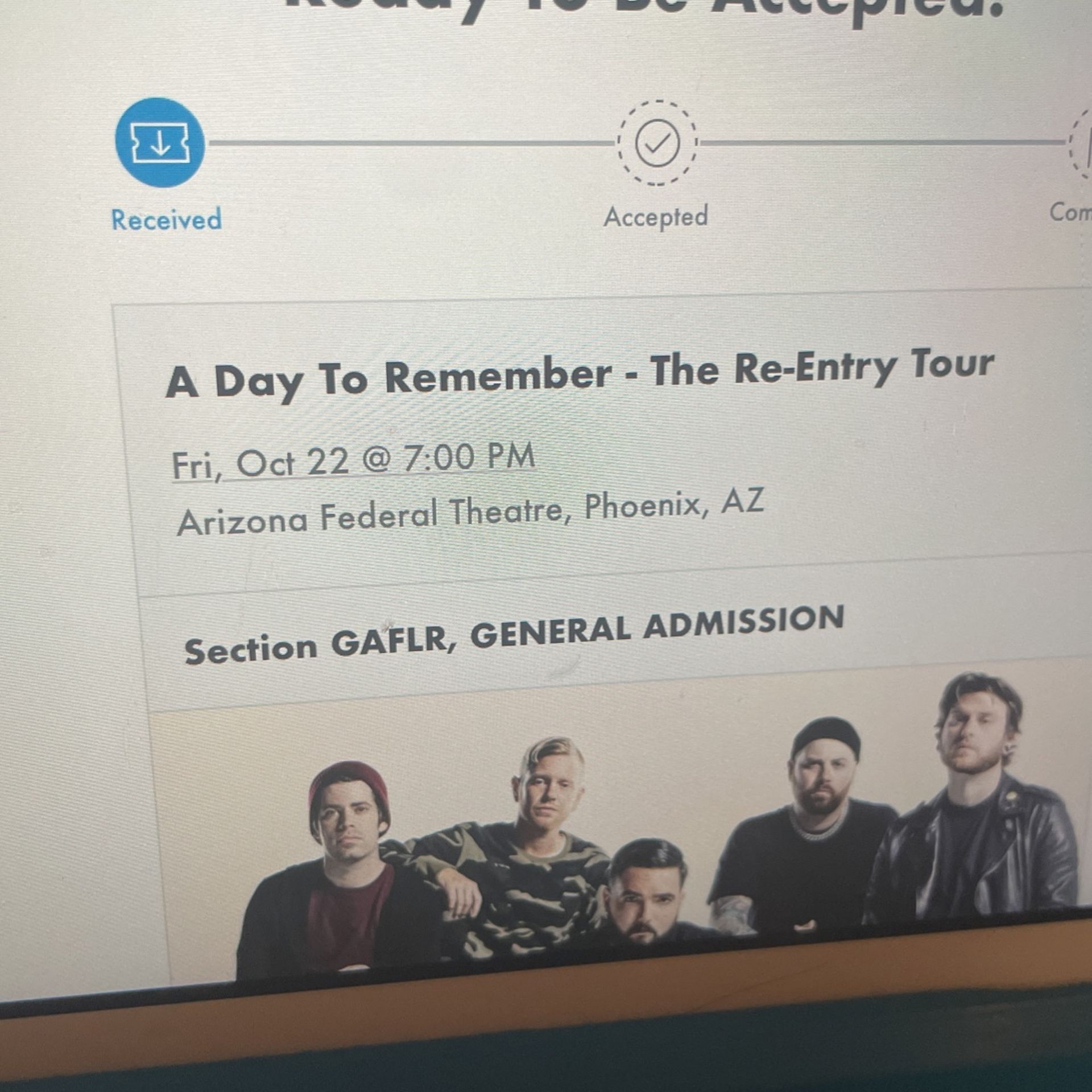 Two Tickets To A Day To Remember Asking Alexandria