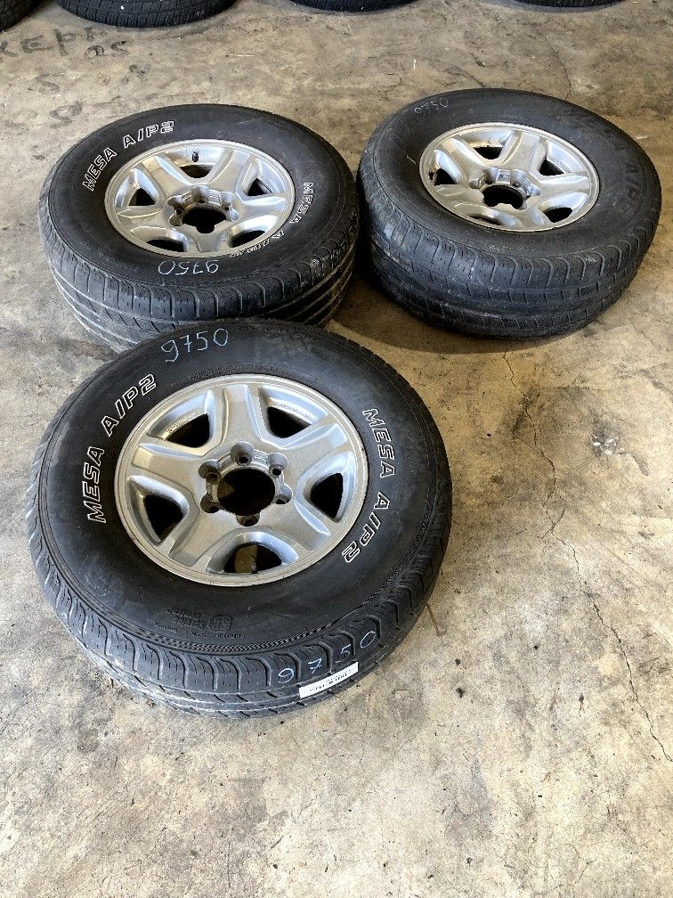 Rims And Tires 16" For 1999 Toyota 4Runner Stock 59750