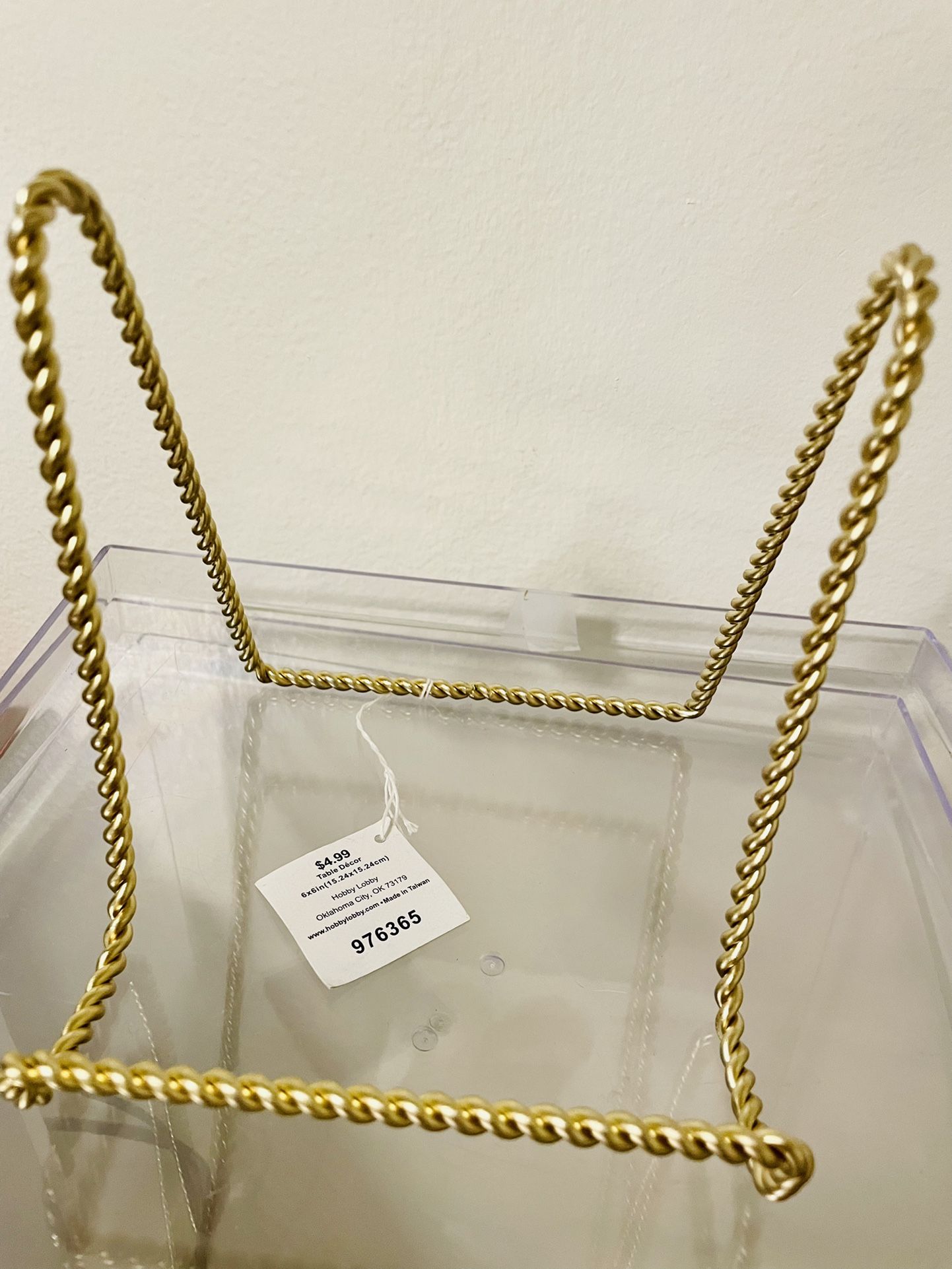 Gold Sign Stand