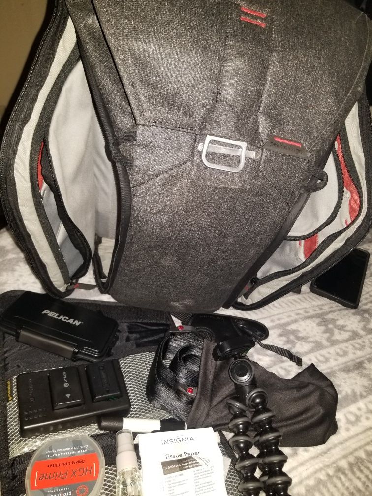 Sony Alpha A7 Digital Camera and Bag