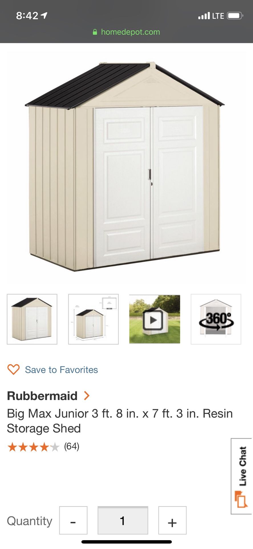 Rubbermaid Big Max Jr Storage Shed Dandk Organizer