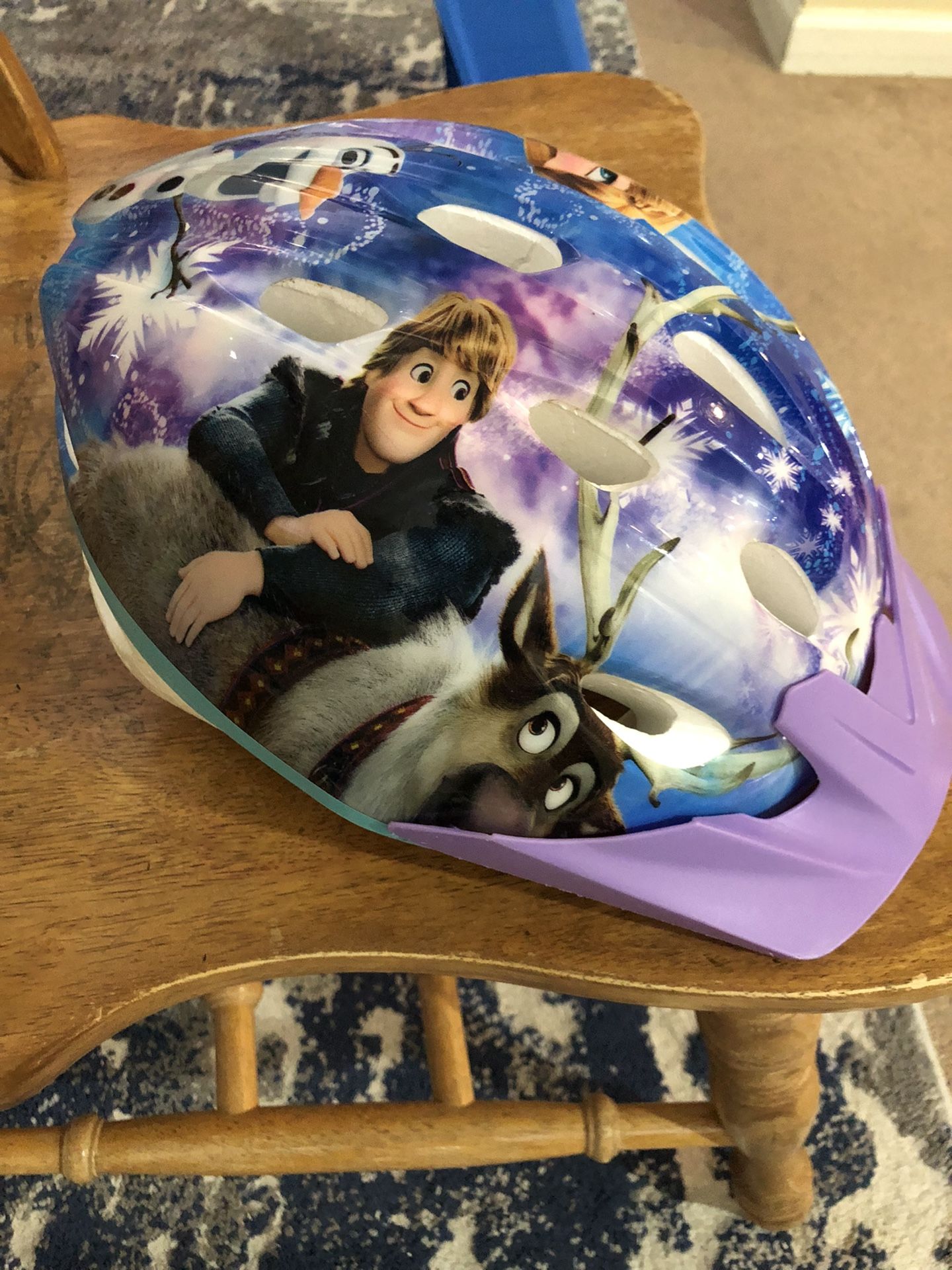 Baby Girls Bike And Frozen Helmet