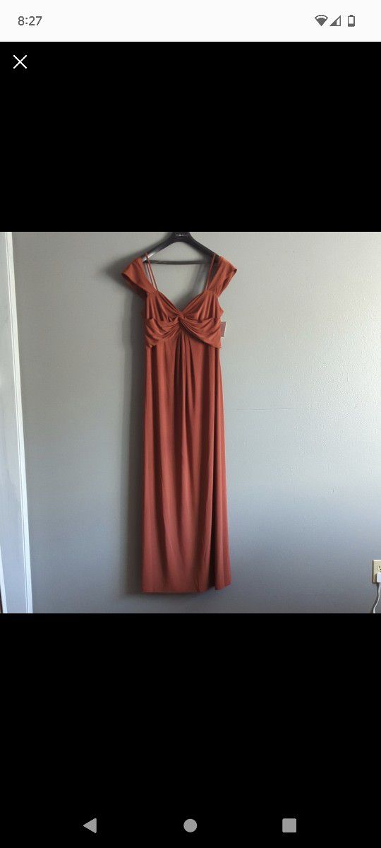 Cinnamon Bridesmaid Dress Size 14