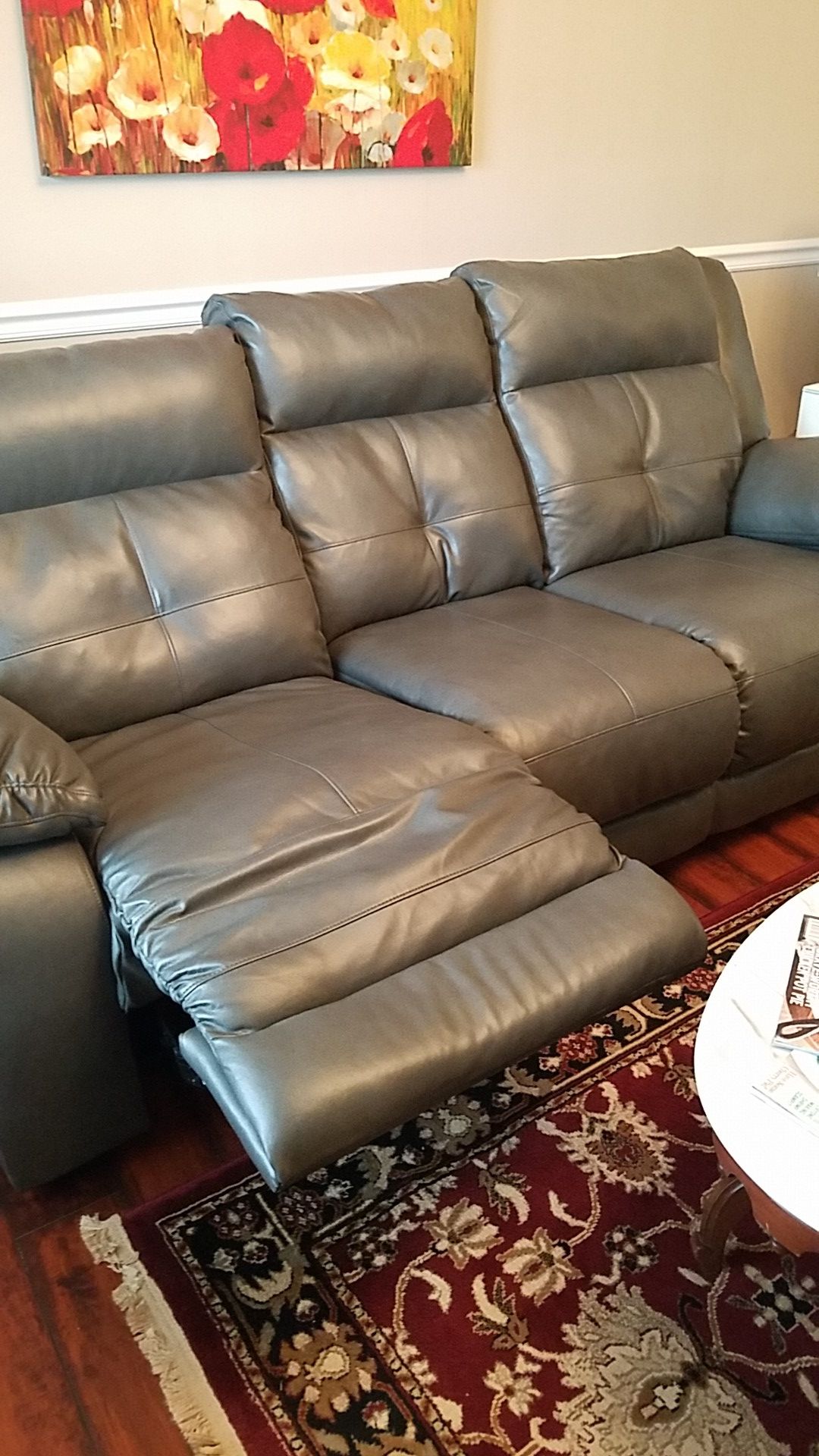Sofa and loveseat 4 wall hugger recliners
