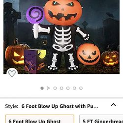 6ft Inflatable Outdoor Halloween Decoration  Thumbnail