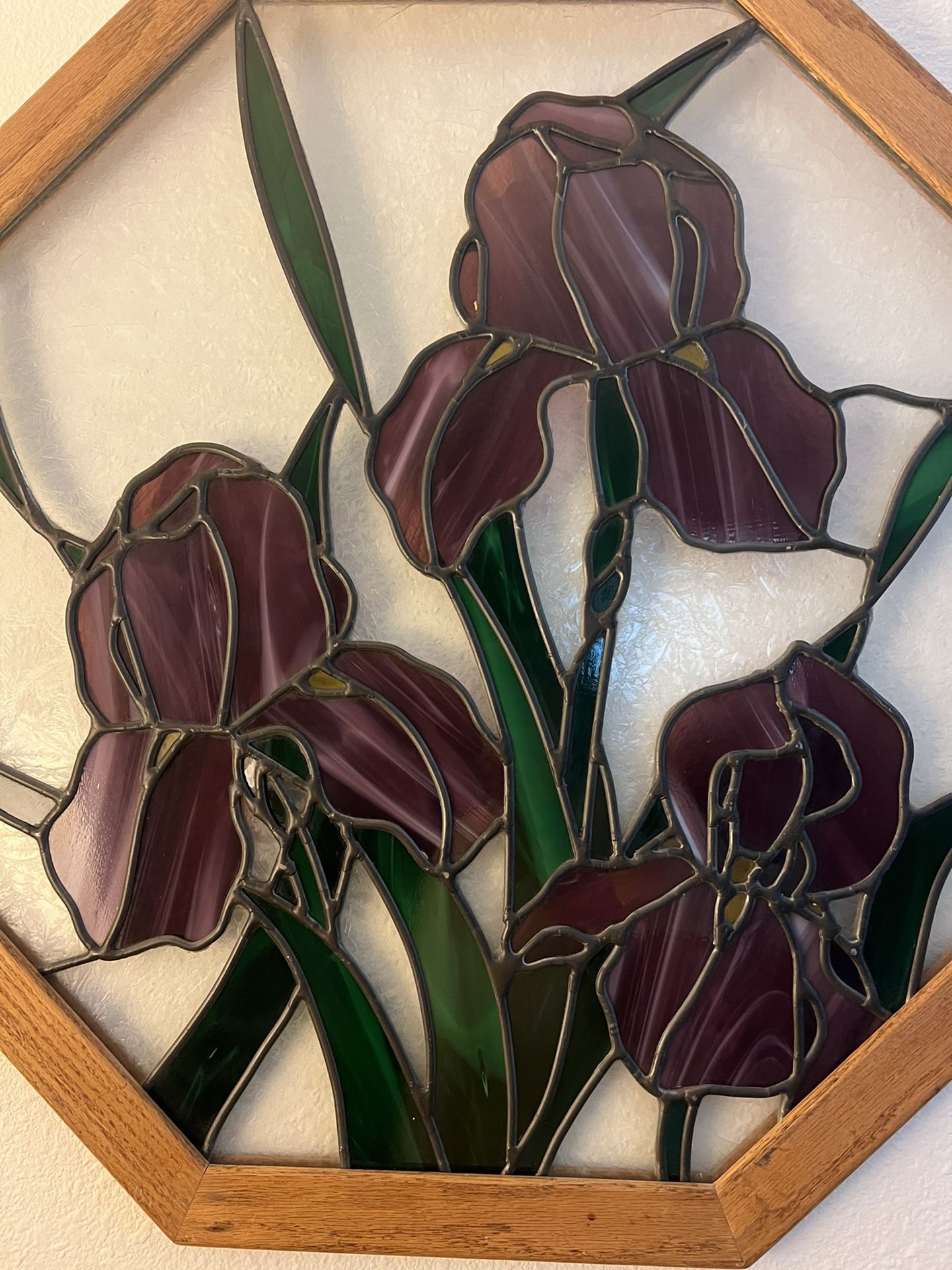 Purple Iris Stain-glass