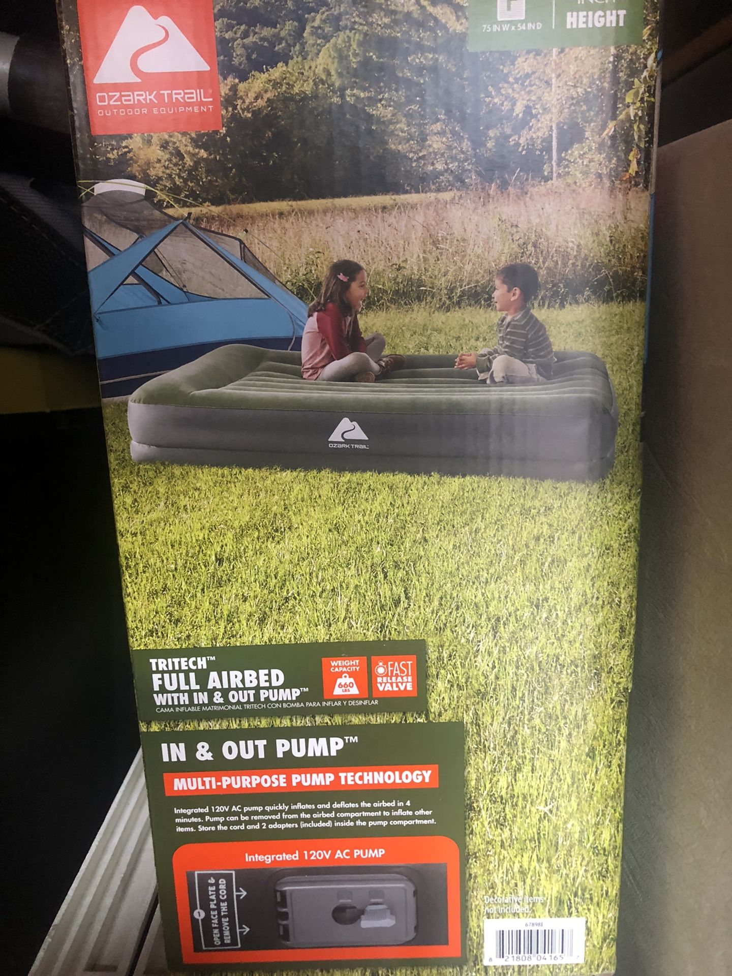 Ozark Full Air Mattress NEW