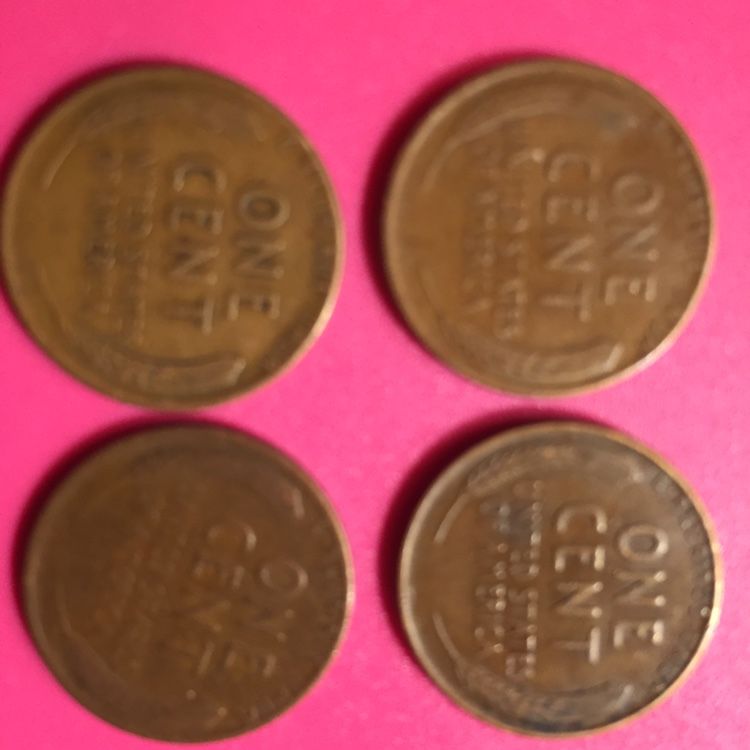 1944 Wheat Penny’s No Mint