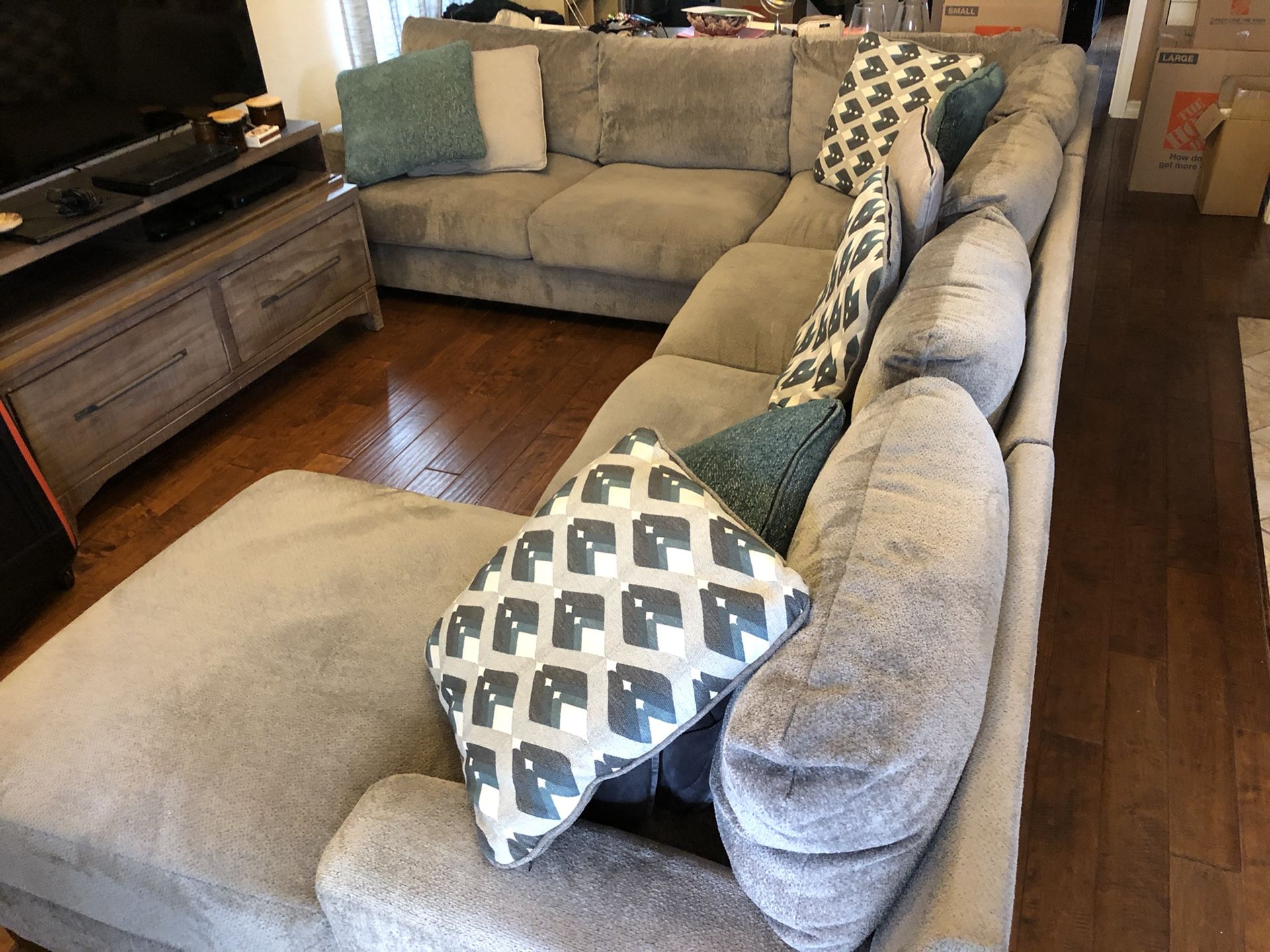 Ashley Furniture Bardarson 4Piece Sectional with Chaise for Sale in