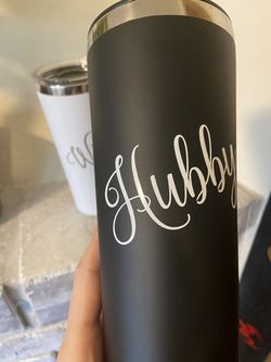 Wifey Hubby Matching Wedding Or Engagement Tumblers  Thumbnail