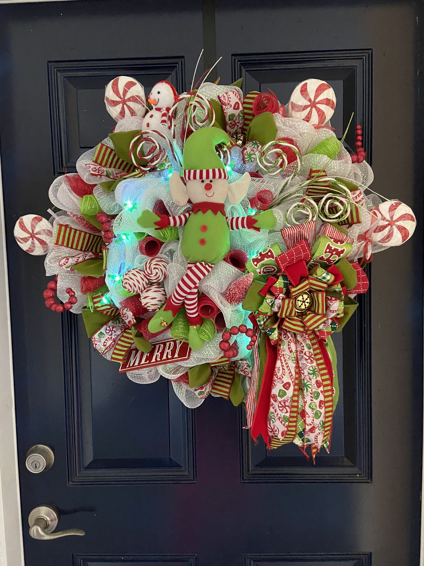 Christmas decoration wreath Elf