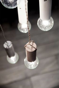 Tied Pendant Hanging Lamps (Ash Grey) Thumbnail