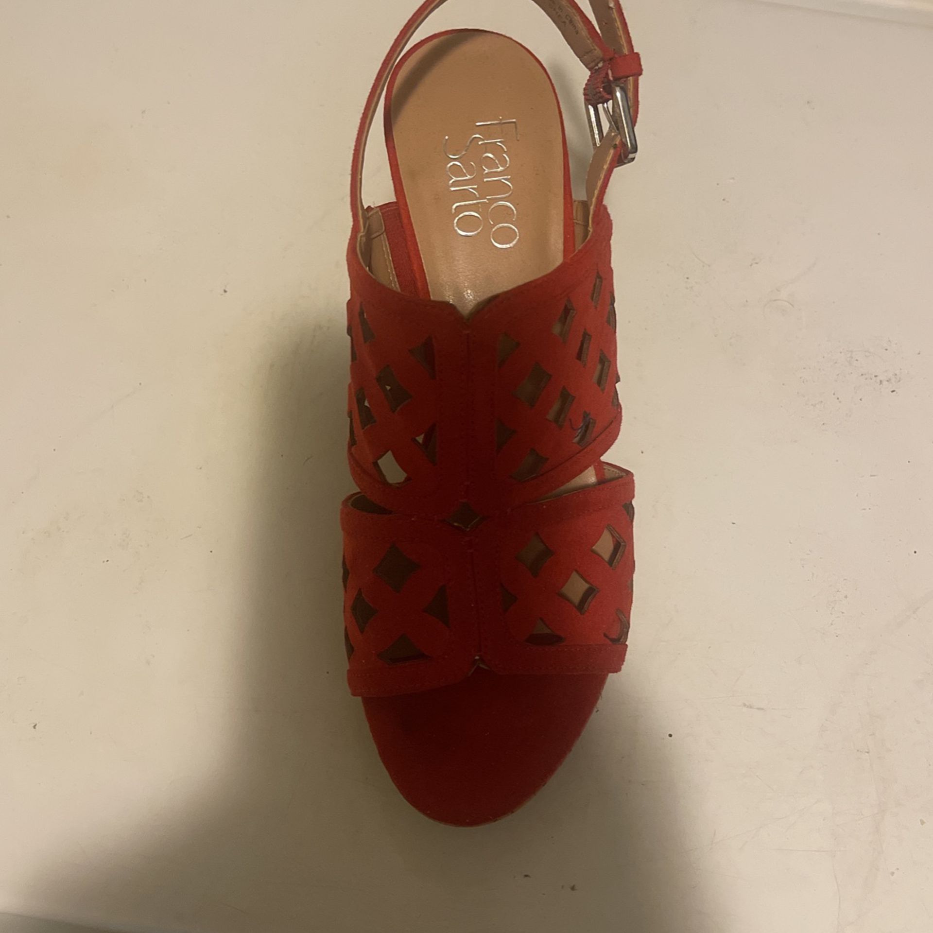 Franco Sarto -Red Wedge Women’s Shoes