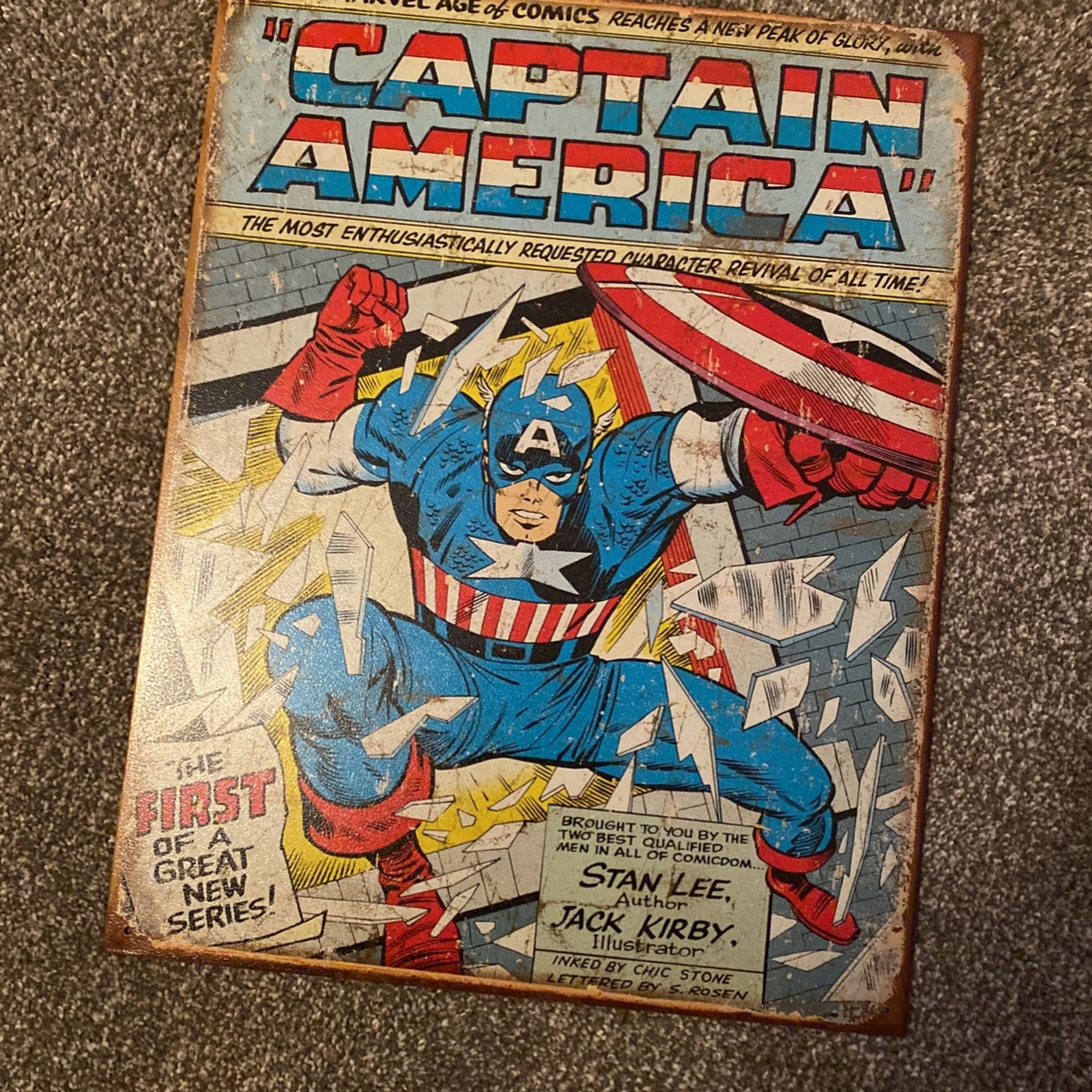 Coca Cola Clock, Guardians Of The Galaxy & Captain America Tin Signs