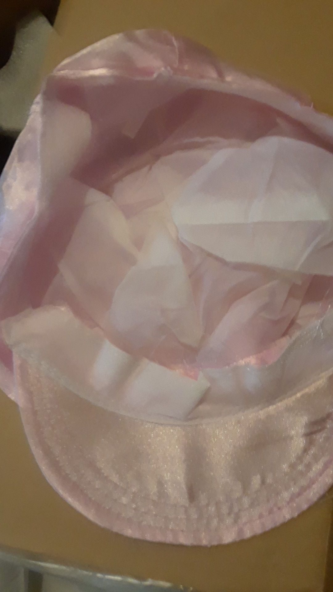Brand new satin pink hat