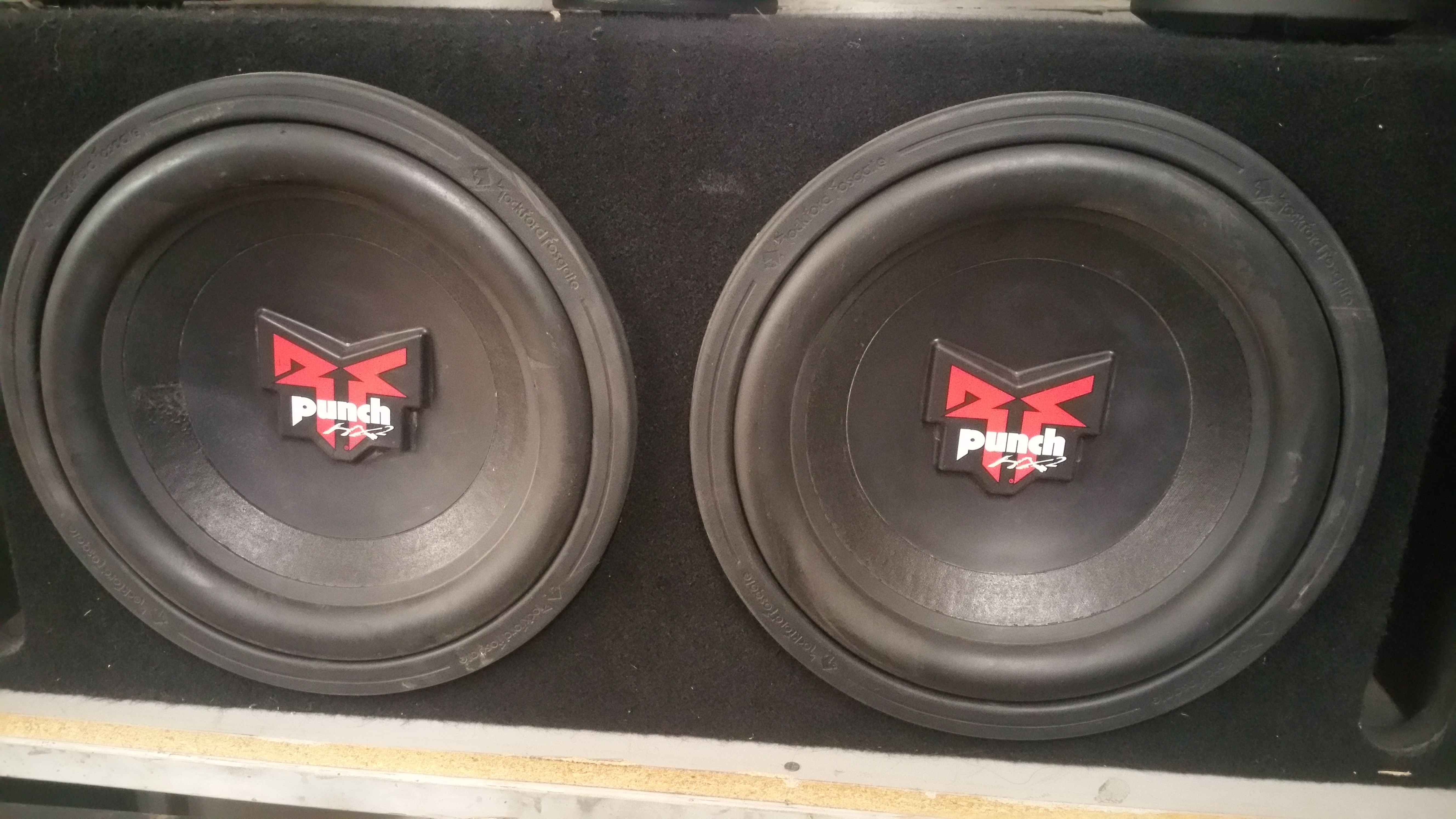 2 12s Rockford fosgate hx2 old school 1000 watts dual