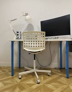 White swivel Office desk Chair - IKEA Sporren Skalberg Thumbnail
