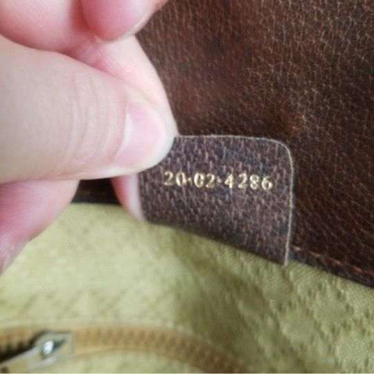 Authentic Vintage Gucci GG Monogram Supreme Sherry Web Ophidia Top Handle Tote Bag