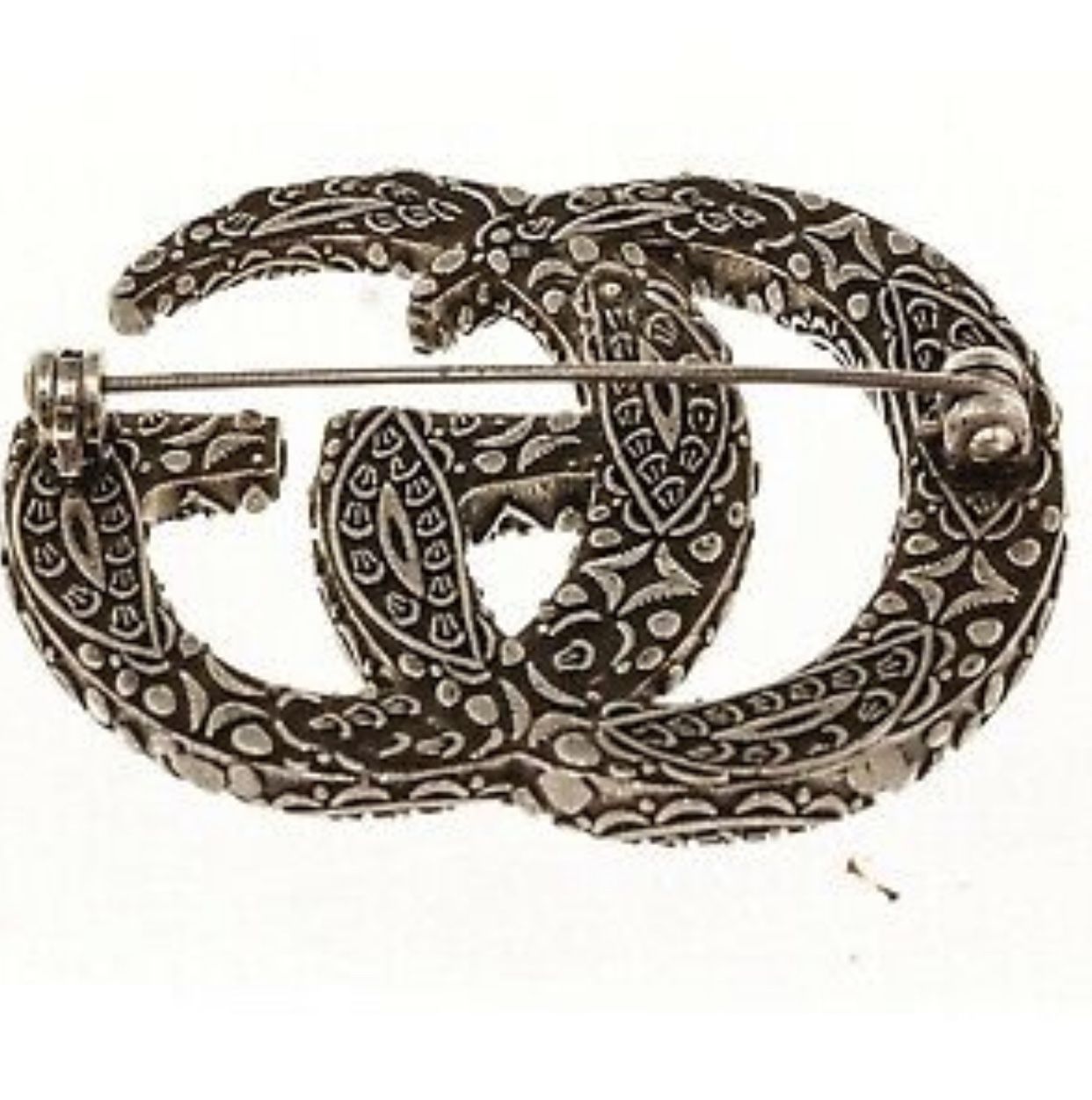 Gucci Green GG Brooch