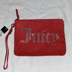 Juicy couture med Wristlet with rhinestones NWT Thumbnail