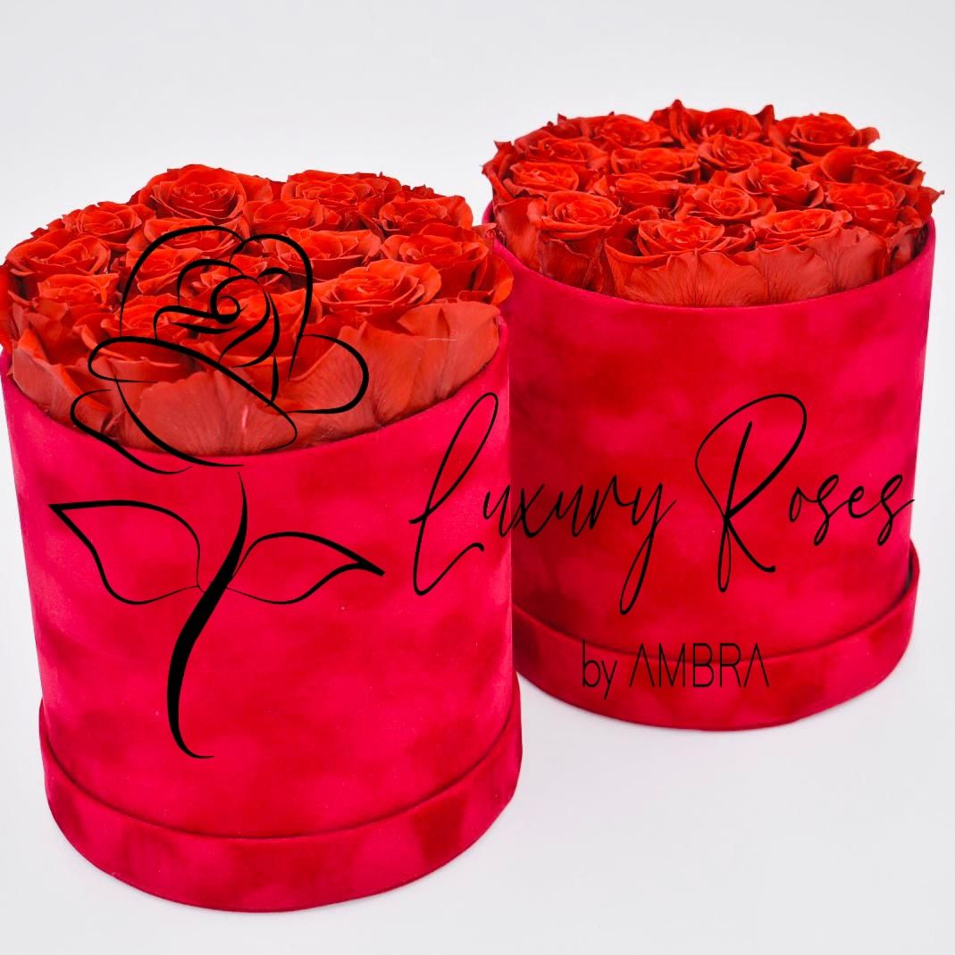 Red roses red velvet Box Eternal Box Roses bucket bouquet Gift Real Preserved Flowers Anniversary Birthday Present Luxury immortal roses