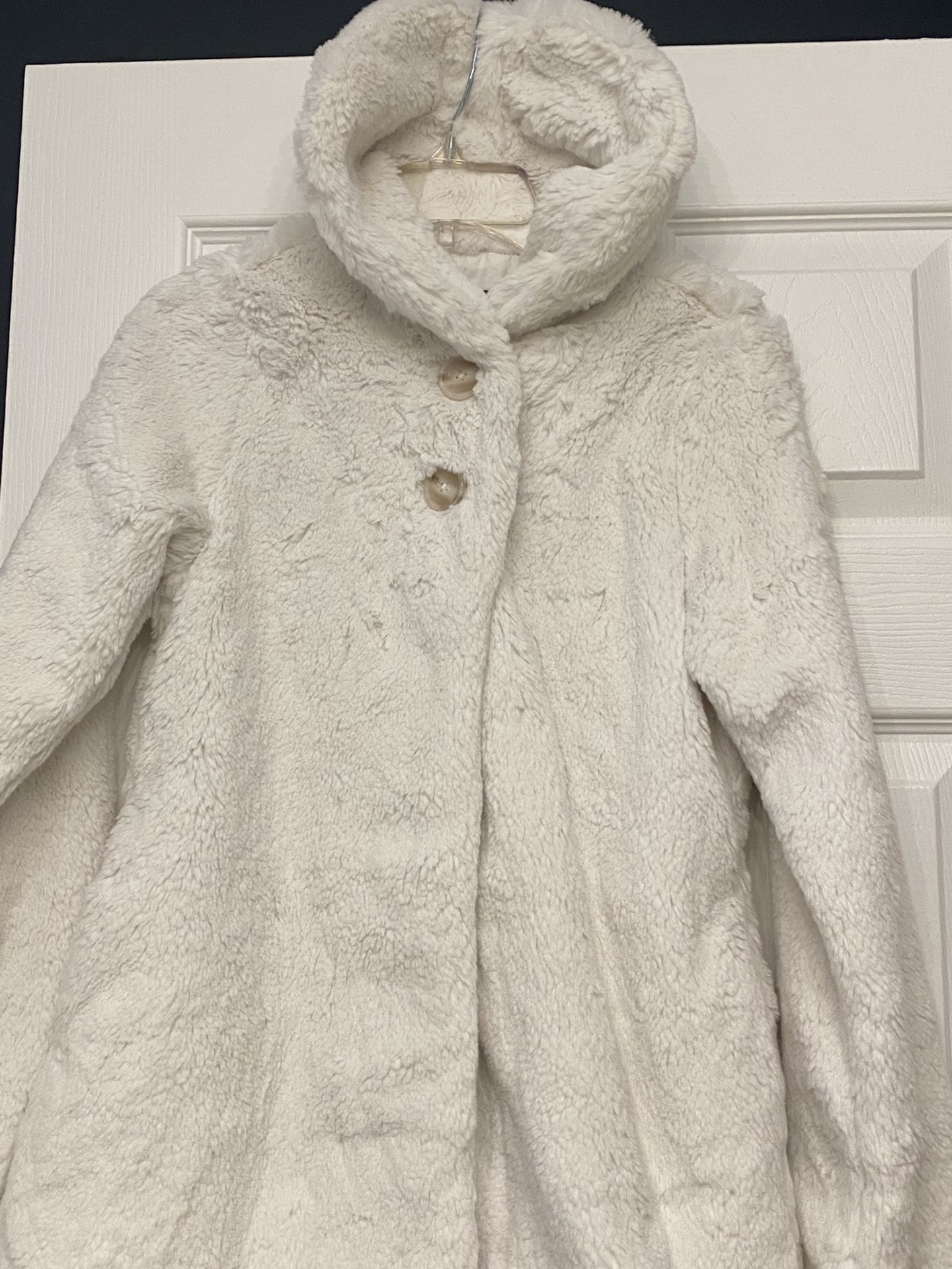 Patagonia Faux Fur Birch White Jacket