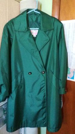 Totes raincoat size 10 dark green. Brand new. Thumbnail