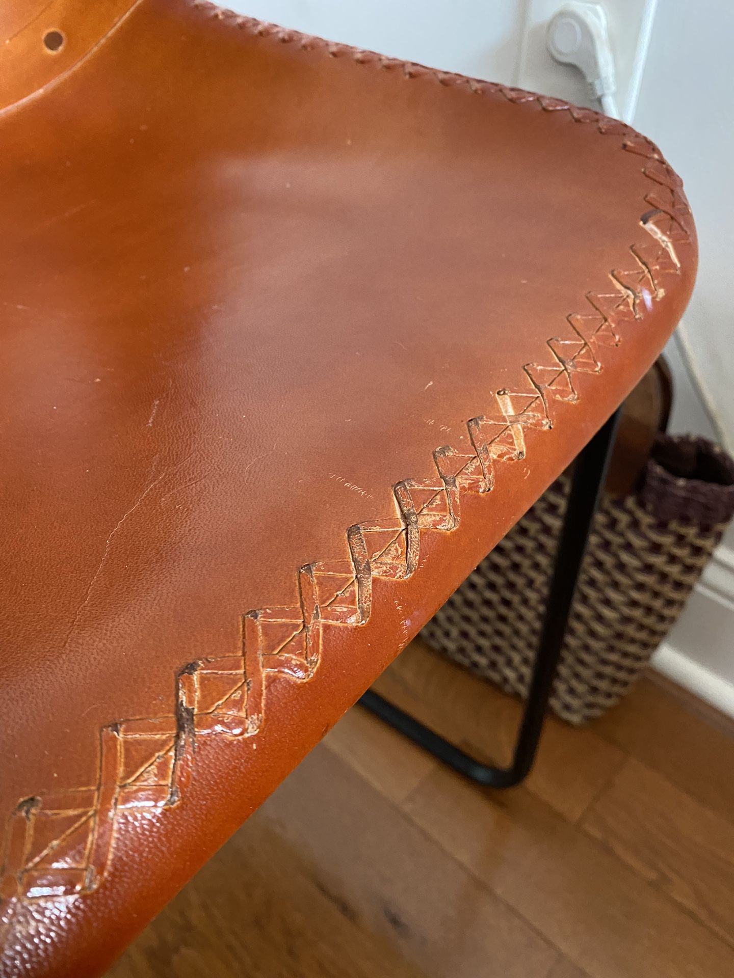 CB2 Roadhouse Saddle Chair
